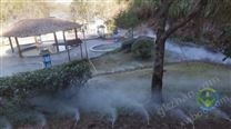 江西贛州拓城縣溫泉度假中心景觀噴霧，驅蚊噴霧系統安裝完成