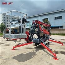 曲臂式蜘蛛车进行高空作业使用