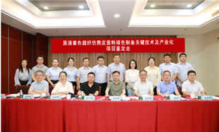 曠達超纖仿麂皮綠色制備項目通過科技成果鑒定